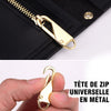 Tête De Zip Universelle En Métal